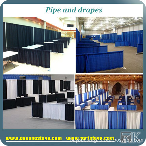 Telescopic Pipe and Drape for Exhibition Trade Show Booth Backdrop Poles